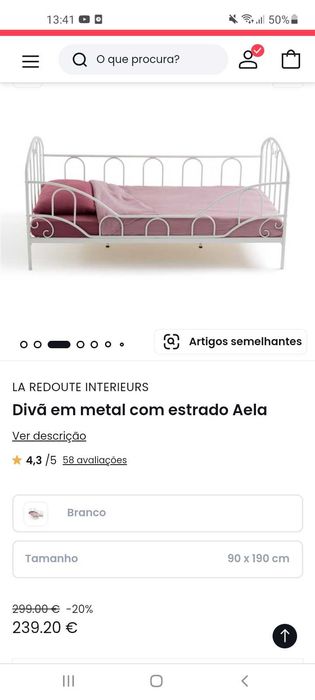 Cama La Redoute ajustável como nova