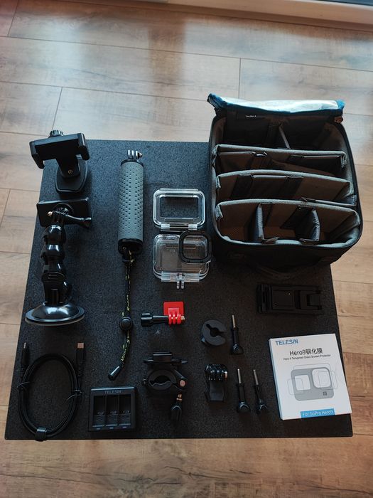 GoPro9 Black edition+ pełno Akcesoriów