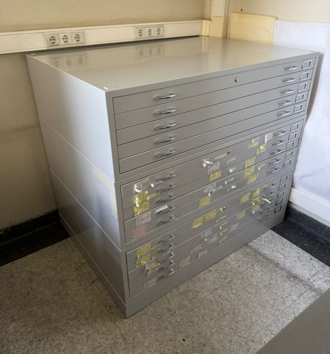 Arquivo de 5 Gavetas Metalico Desenho A0 Resistente Pintura a Cinza ou Preto