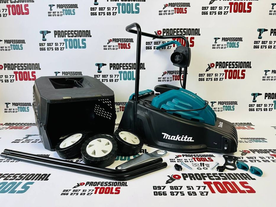 Газонокосарка електрична Makita ELM33BL 2500Вт Контейнер 35 л