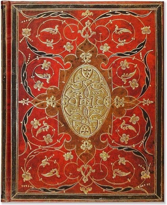 Notatnik duży Bordo Peter Pauper Press twarda,236x191 mm