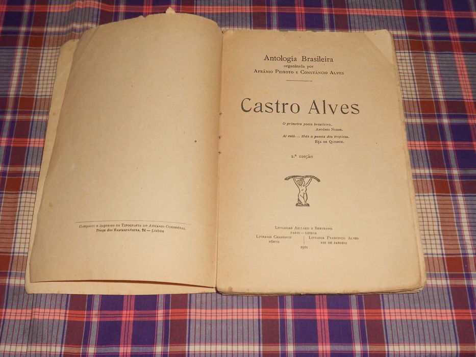 Antologia Brasileira - Castro Alves - 2a edicao 1921
