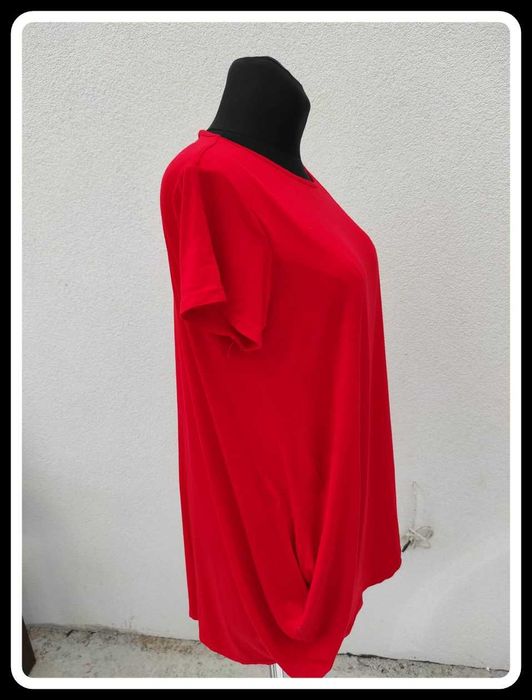 Czerwona nowa sukienka oversize z kieszeniami XL/XXL