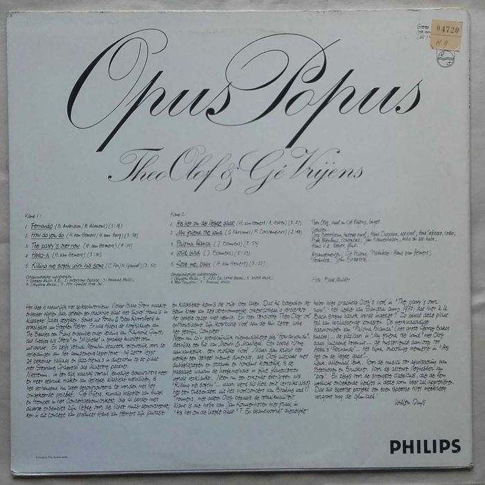 Opus Popus , płyta z ładnymi utworami 1985 r.