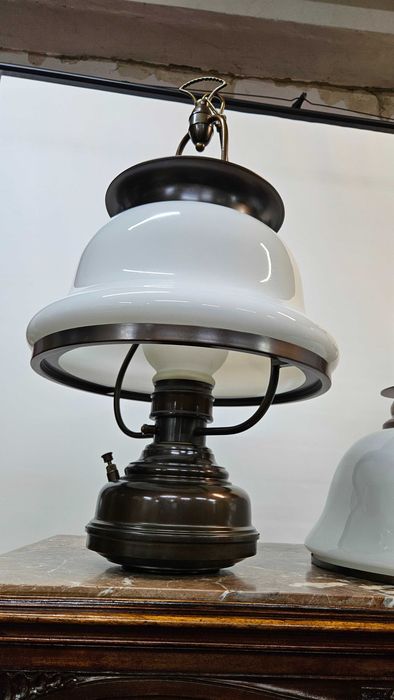Stary ładny komplet lampy aukcja 6 szt .