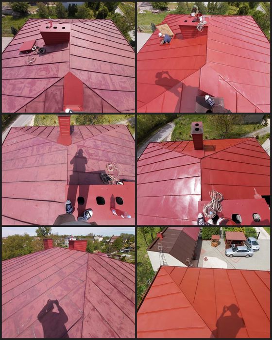 Malowanie dachu dachów elewacji krycie papą mycie czyszczenieGWARANCJA