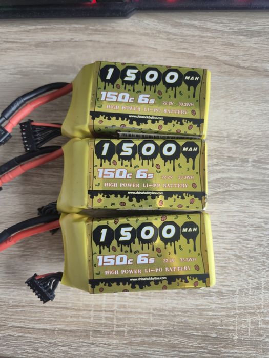 Lipo 6s 1500mah  150c 22.2V