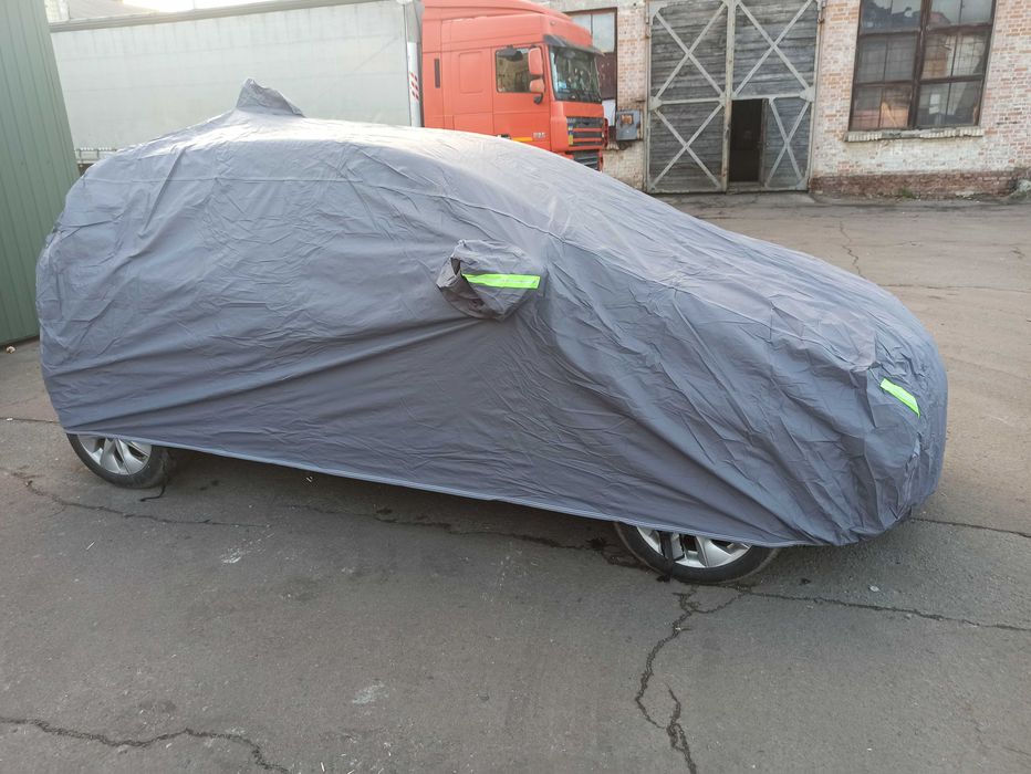 Авто чехол, тент, утолщенный материал EVA+, серый, +замок
