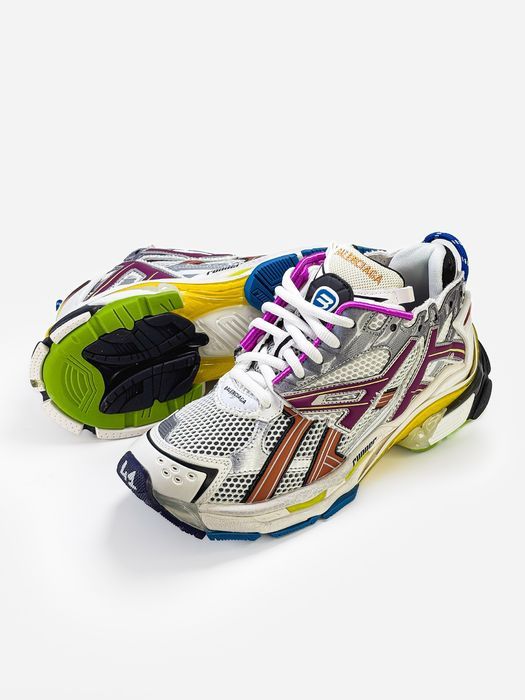 Кросівки Balenciaga Runner White/Pink premium | Кроссовки чоловічі жіночі