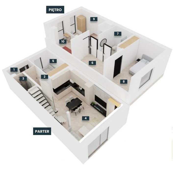 OSTATNI DOM 90,49 m² Domy Stary Toruń | Niskie koszty - Widok 4