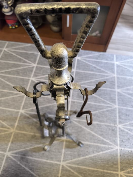 Conjunto lareira em ferro