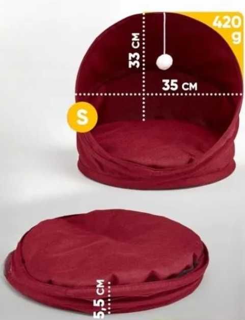 Legowisko dla kota 2w1, składane, rozmiar S