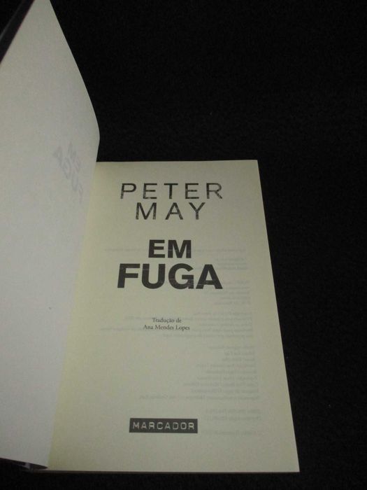 Livros de Peter May Em fuga Lockdown O Homem sem cara