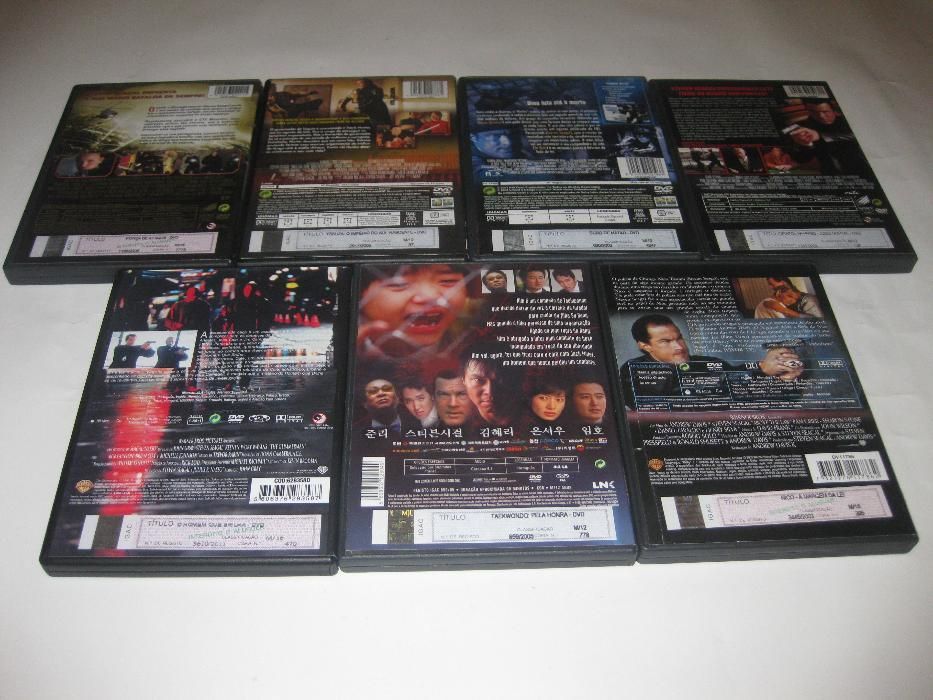7 filmes em DVD com o actor Steven Seagal