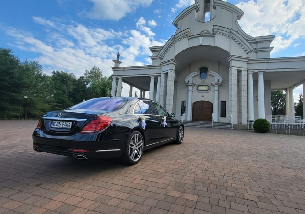 Mercedes S klasa S long  W222 samochód do slubu wesele wynajem całe mazowieckie siedlce mińsk  garwolin wołomin