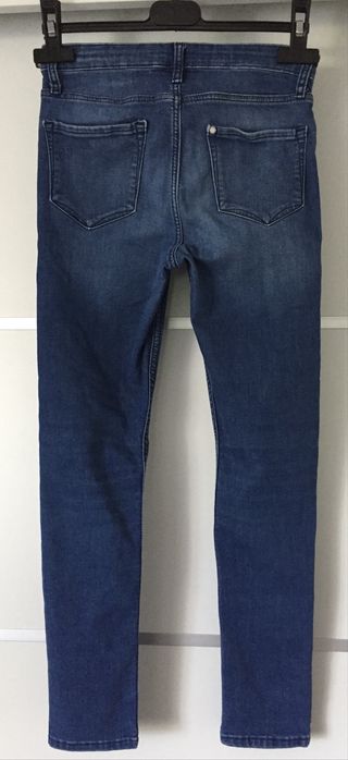 Jeansy rurki H&M rozm. 140 skinny dla szczupłej dziury
