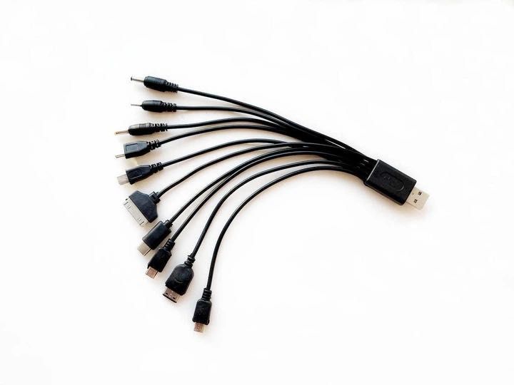Універсальний зарядний кабель перехідник USB 10в1