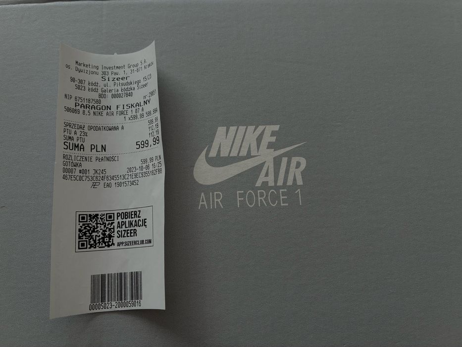 Air force 1 ’07 stan idealny