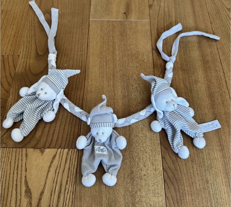 мʼякі погремушки брязкальця тарахтушки ведмедики на кроватку коляску