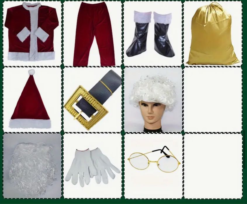 Акція Костюм Санта Клаус, Миколай, Дід Мороз прокат оренда