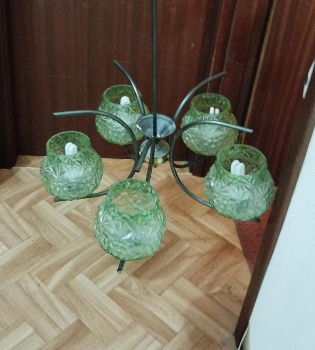 Candeeiro com 5 focos para lampadas