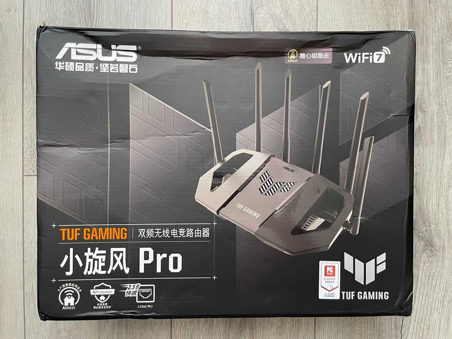 Роутер Asus TUF GAMING BE6500 WiFi7 / 2.5Гбіт/с / Ігровий / Mesh