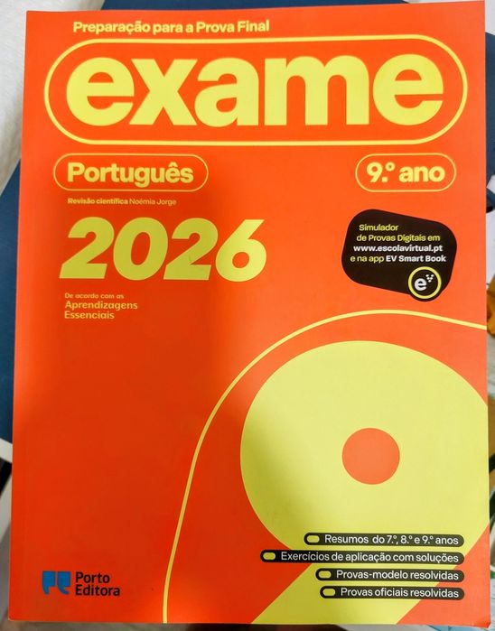 Livro de Preparação Exame Português 9.º Ano (2026) – Impecável