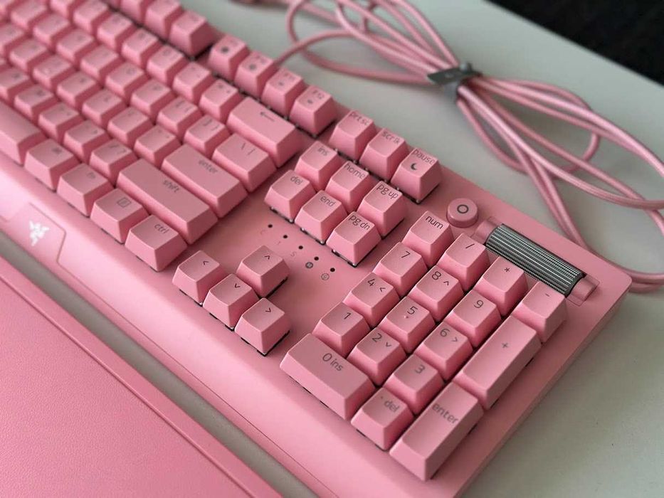 Razer Blackwidow V3 Quartz Edition - Como Novo (C/ Caixa e Extras)