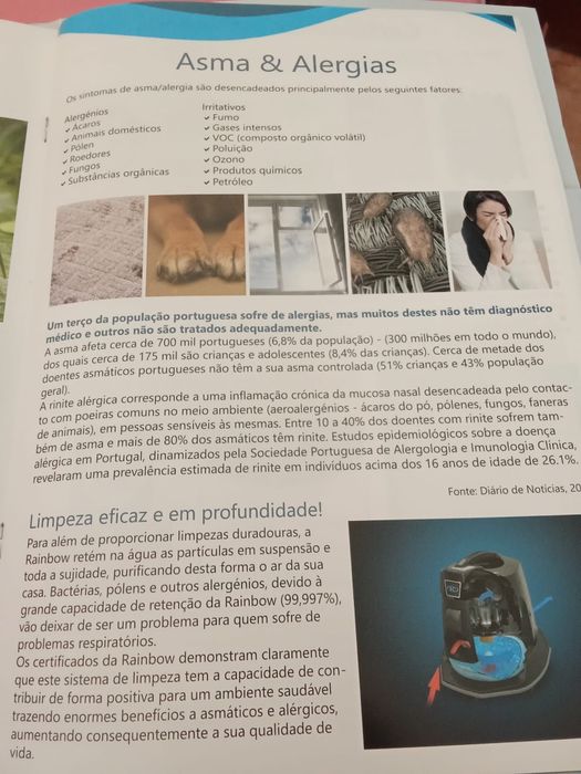Aspirador Rainbow último modelo, ainda na garantia