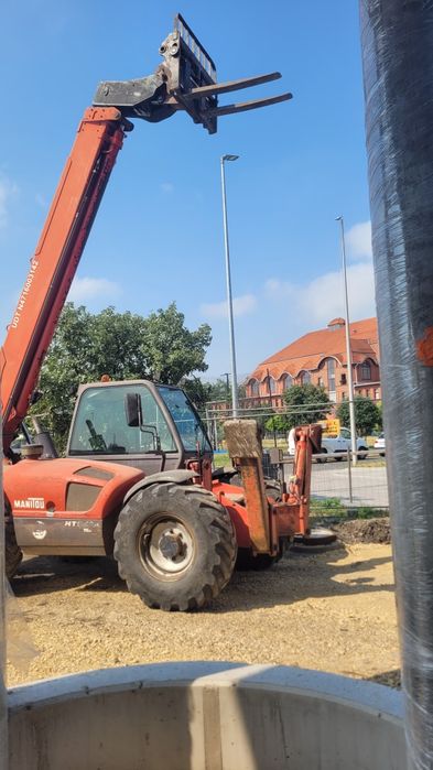 Wynajem ładowarki teleskopowej usługi Manitou