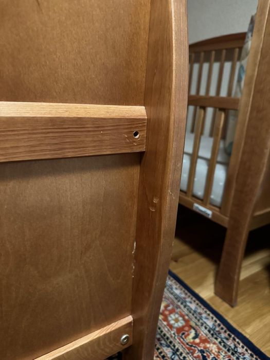 WOODIES Noble Cot Vintage 120×60 Łóżeczko niemowlęce / dziecięce