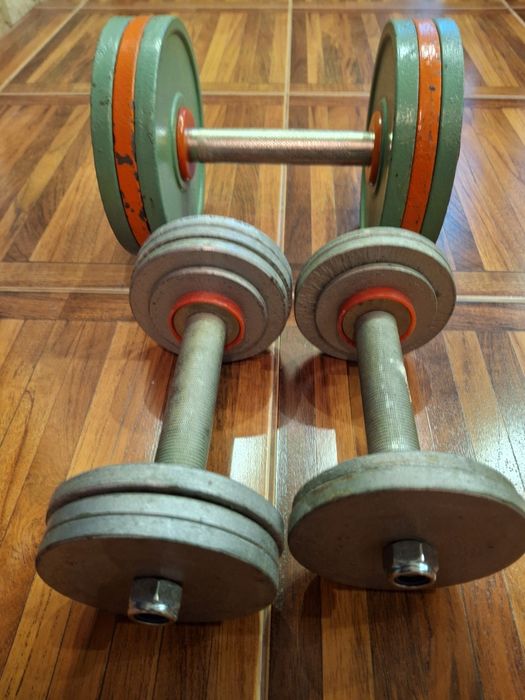 Гантели  наборные  металлические
