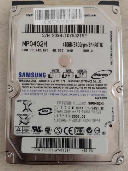 Disco Hd 320 GB WD
