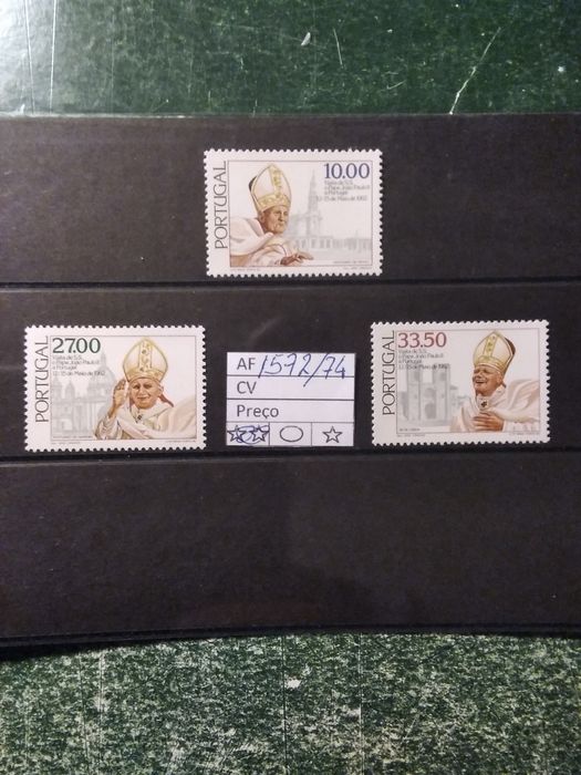1982 Visit to Portugal by His Holiness Pope John Paul II MNH **