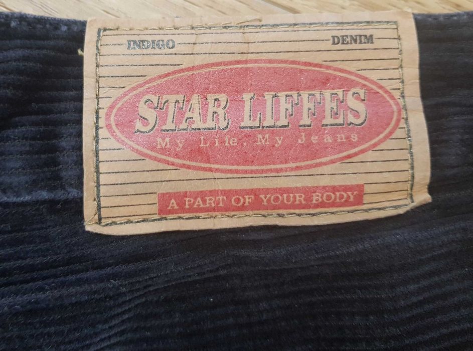 STAR LIFFES Spodnie Sztruksowe Męskie r.33