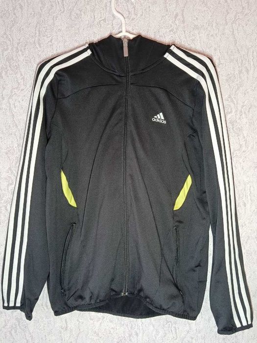Чорна кофта adidas на блискавці