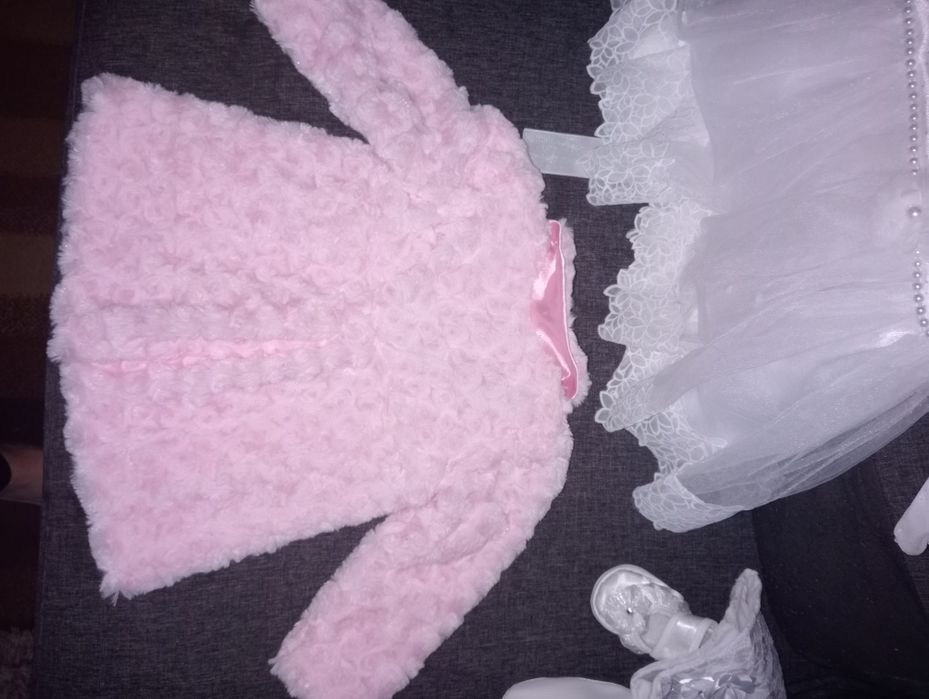 Sprzedam futerko jeansy róż