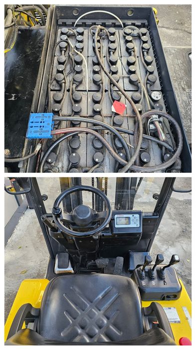 Wózek widłowy elektryczny NISSAN 1N1L18 TRIPLEX  4750mm  1750kg 48V  transport