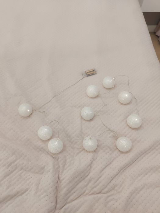 Cotton balls 1,4m, baterie AA, średnica 6cm