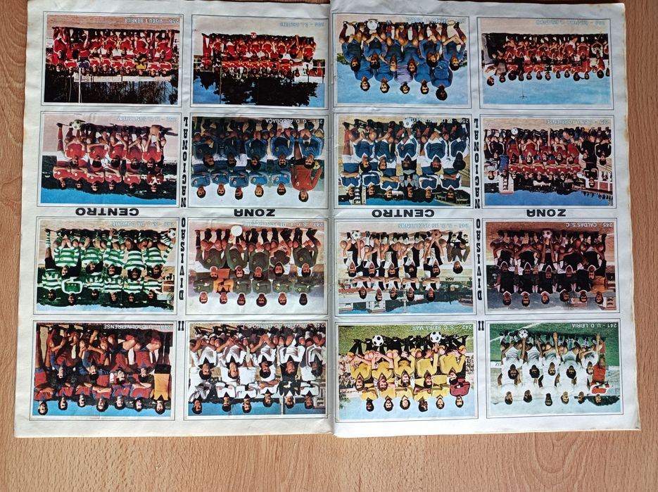 Caderneta cromos futebol e juventude 80/81