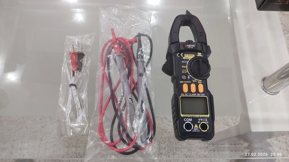 Цифрові струмові кліщі ANENG PN108 AC/DC 600A | True RMS |