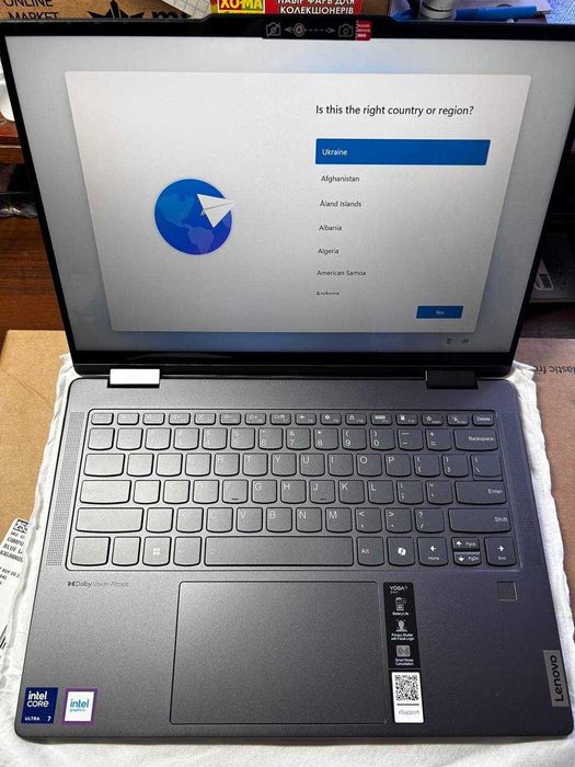 Новий Lenovo yoga 7 2-in-1 14IML9 intel ultra i7 155U, 16 gb ram, 1tb ssd