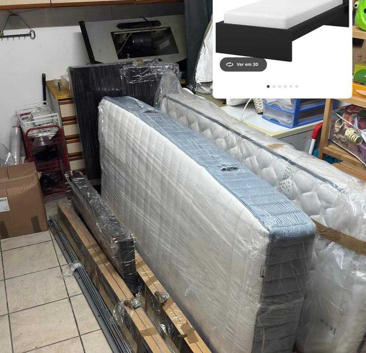 Duas camas ikea Malm 200x90 NOVAS