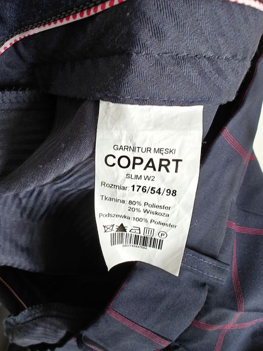 Garnitur męski Kubenz Copart Slim W2 – jak nowy!