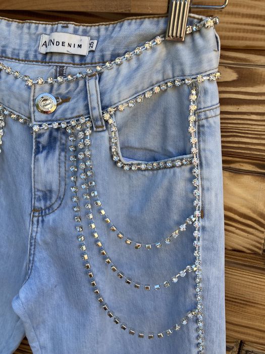 Жіночі блакитні джинси AMN Туреччина