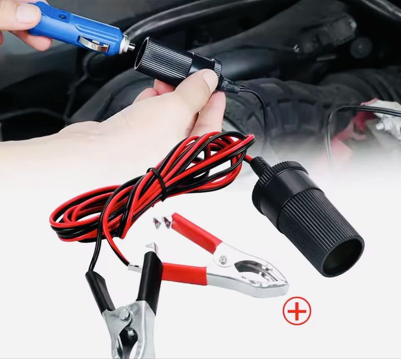 перехідник адаптер з 12 В на розетку прикурювач квадроцикл мото причіп