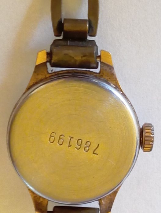 Zegarek damski PRL , pozłacana koperta