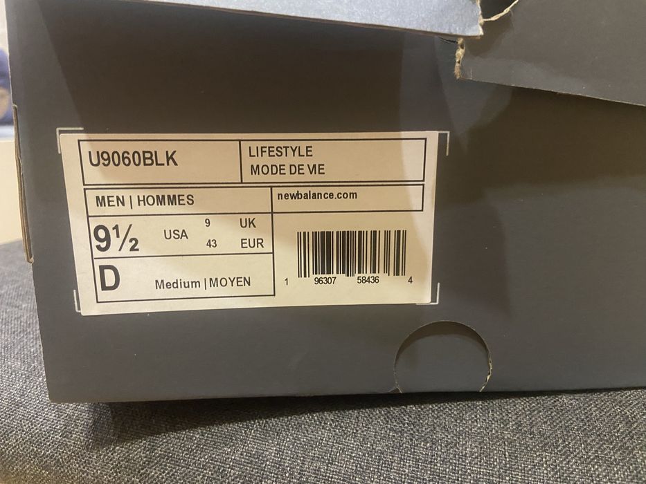 New Balance 9060 black and grey