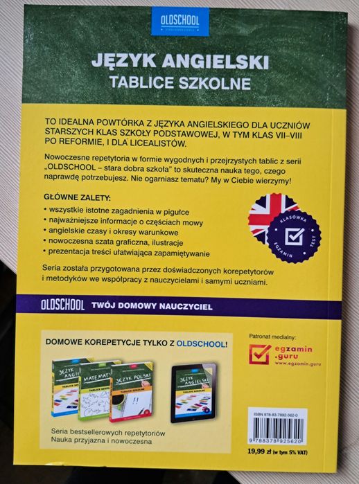 Język angielski tablice szkolne