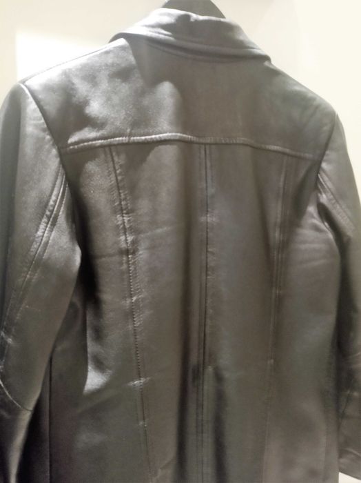 Blazer de couro, senhora